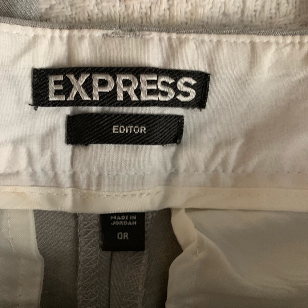 Express Editor Pant Grey 0r Nwot - image 4